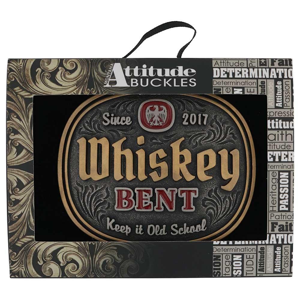 Montana Silversmiths Keep It Old School Whiskey Bent Buckle A1018WR