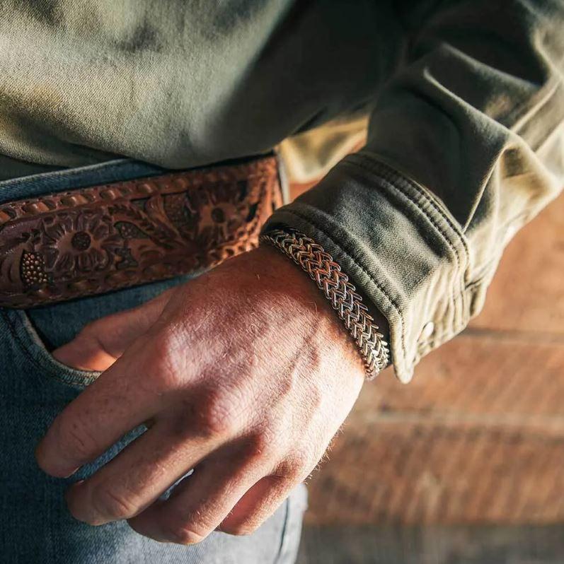 Montana Silversmiths Men's Double Link Bracelet BC5963