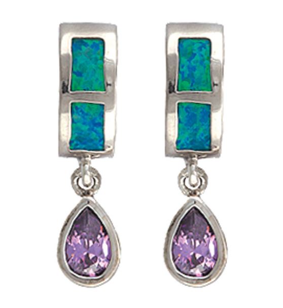 Montana Silversmiths River Lights Purple Tears Earrings ER2538