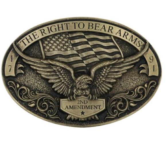 Montana Silversmiths Soaring Eagle Arms Attitude Belt Buckle A877