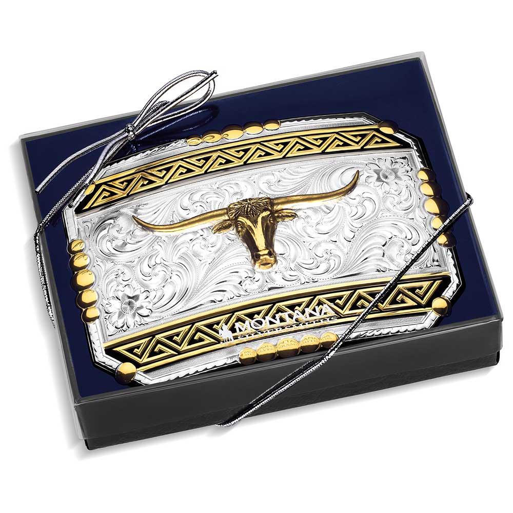 Montana Silversmiths Southwest Origins Buckle With Longhorn 52910-767M