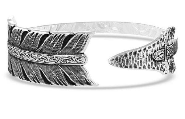 Montana Silversmiths Timberland Ridge Arrow Cuff Bracelet BC4885