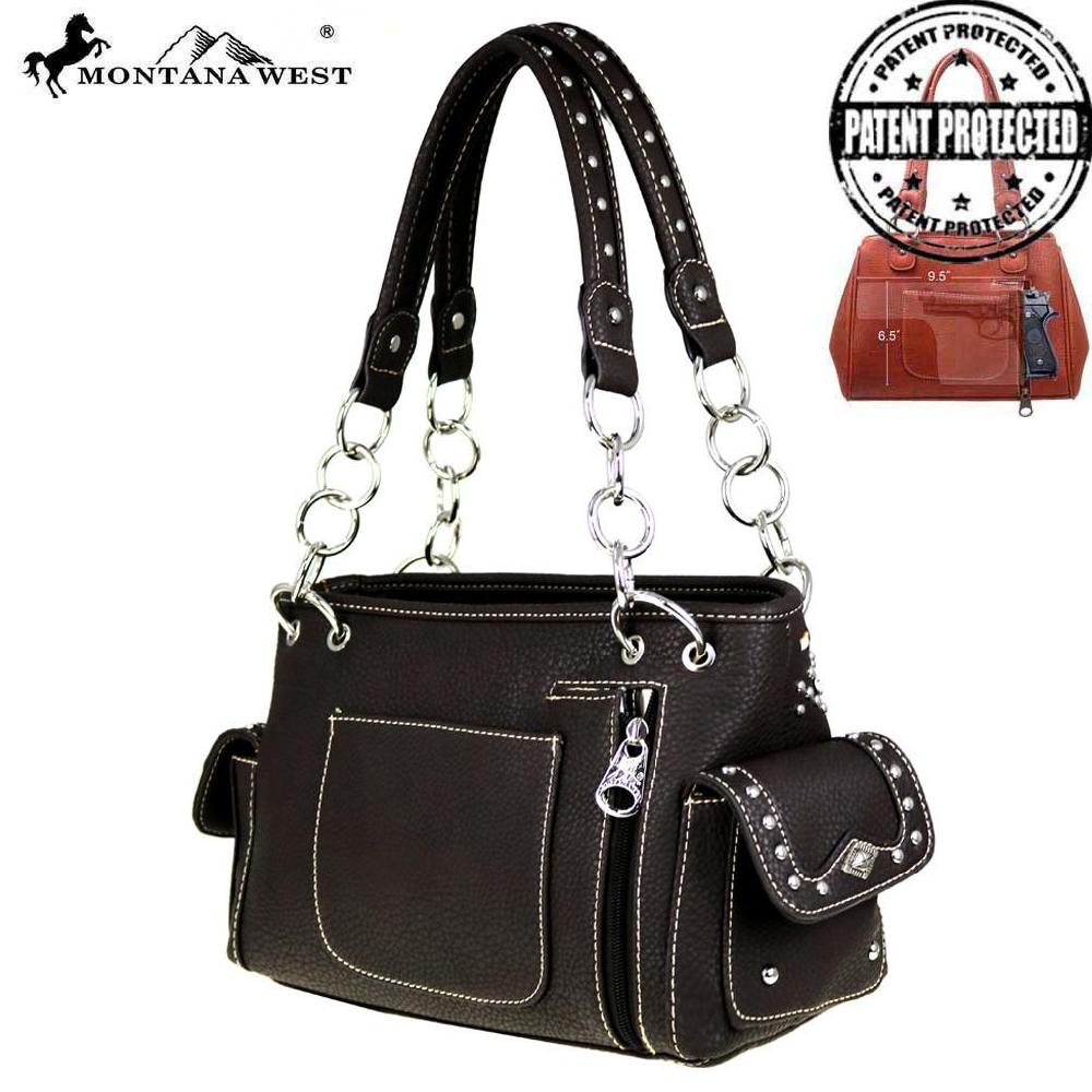 Montana West Bling Bling Collection Concealed Handgun Satchel MW455G-8085