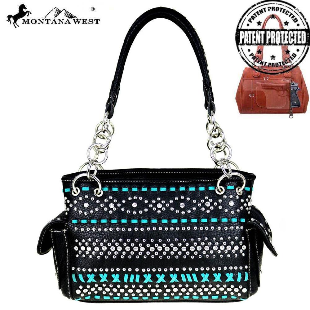 Montana West Bling Bling Collection Concealed Handgun Satchel MW455G-8085