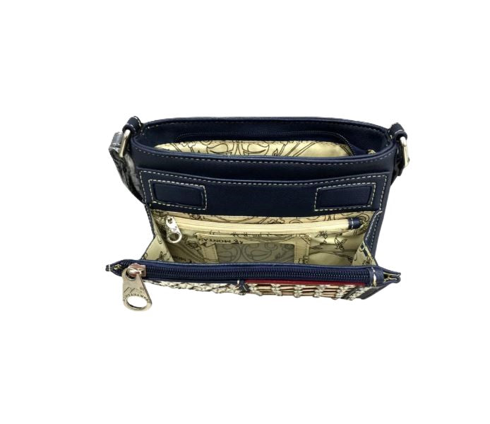 Montana West Navy American Pride Organizer Crossbody Bag US04-8362NY
