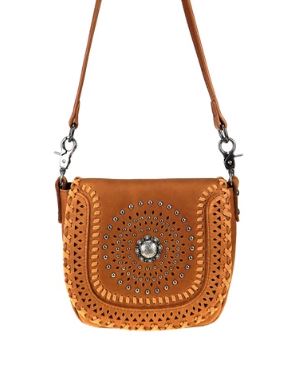 Montana West Whipstitch Concho Crossbody Bag RLC-L120