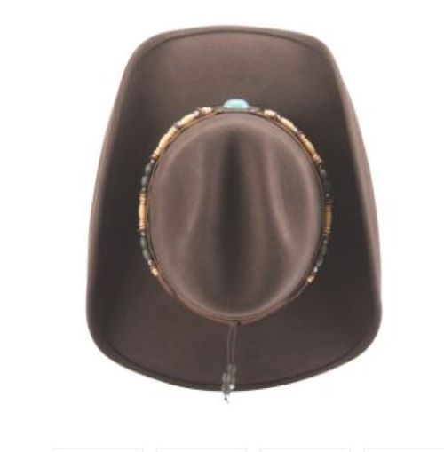 Monte Carlo Hats Chocolate Fortune Wool Hat 0581CH