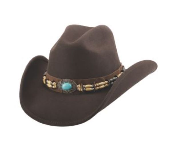 Monte Carlo Hats Chocolate Fortune Wool Hat 0581CH