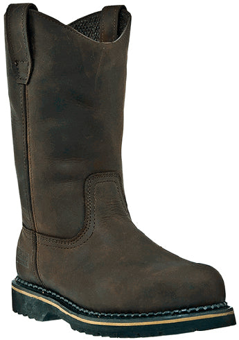 MR85144 Dark Brown Pull On 11inch Soft Toe Dan Post Mens Work Boots
