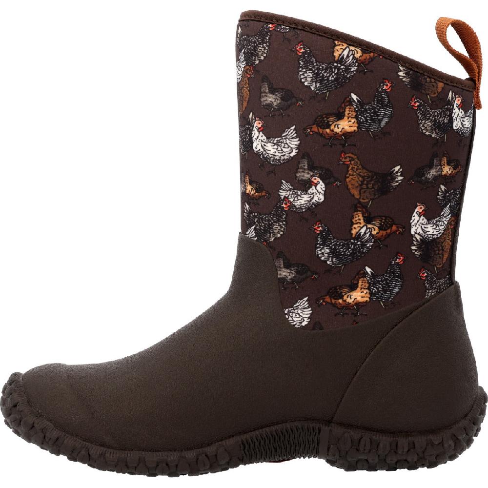 Muck Brown With Chicken Print Muckster II Women's Mid Boots WM29CK