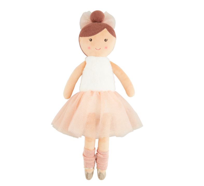 Mud Pie Brunette My First Ballerina Doll 11360005BR