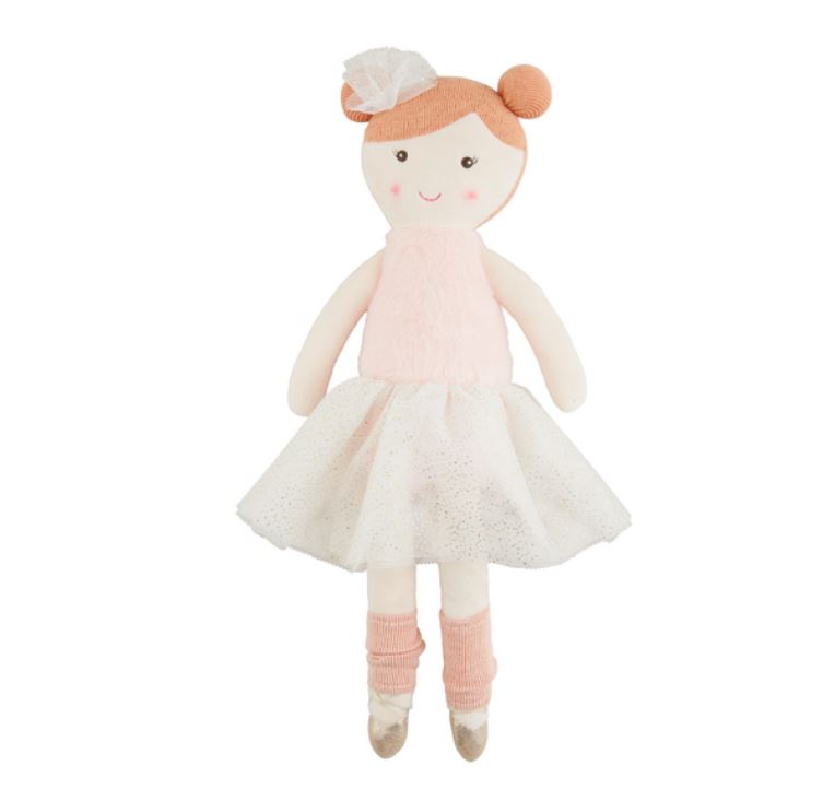 Mud Pie Orange My First Ballerina Doll 11360005O