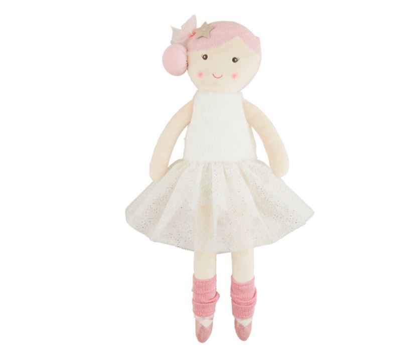 Mud Pie Pink My First Ballerina Doll 11360005P