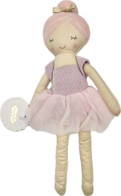 Mud Pie Pink Small Ballerina Doll 11360002-PINK