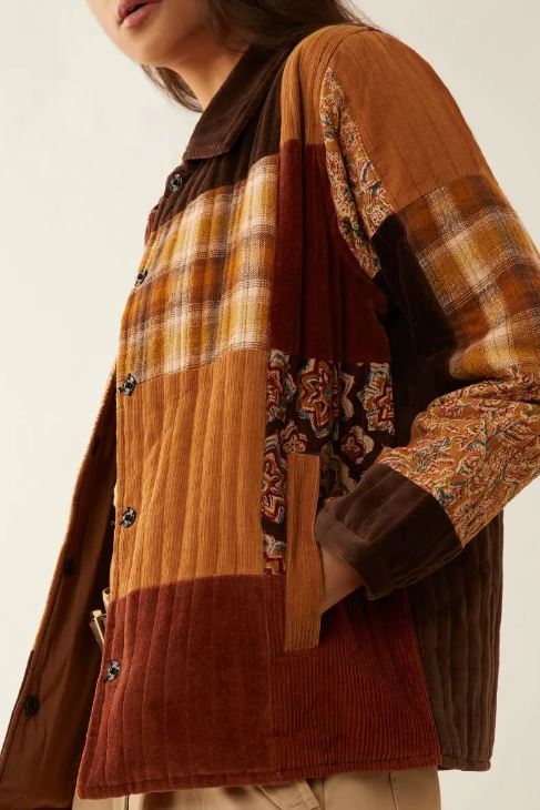 Myra Bag Aldrika Plaid Colorblock Women's Jacket B24W-10349