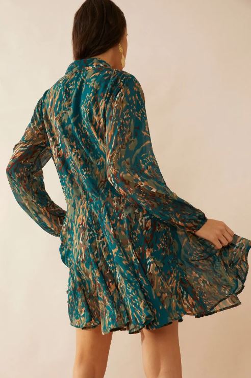 Myra Bag Aurora's Love Flow Button Down Dress B24W-10275 D