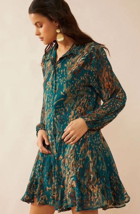 Myra Bag Aurora's Love Flow Button Down Dress B24W-10275 D