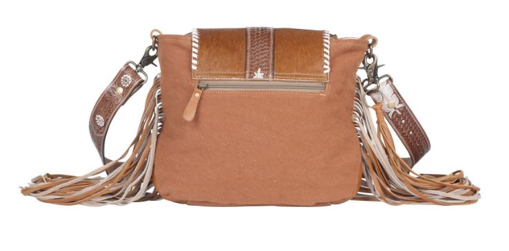 Myra Bag Beaded Frill Hand-Tooled Bag S-4332