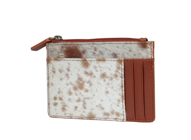 Myra Bag Brown/White Broadway Hair On Card Holder S-3419