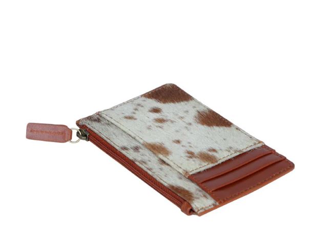Myra Bag Brown/White Broadway Hair On Card Holder S-3419