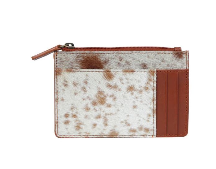 Myra Bag Brown/White Broadway Hair On Card Holder S-3419