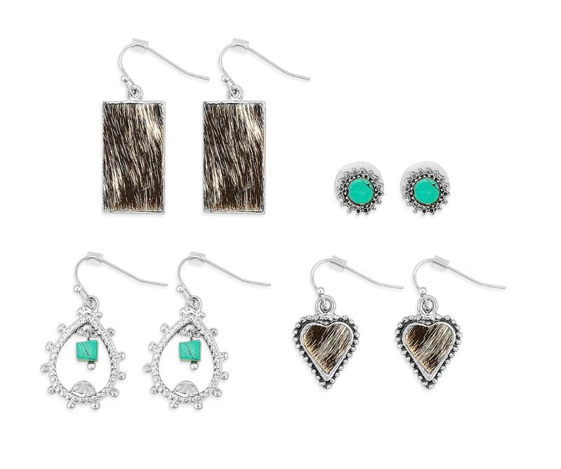 Myra Bag Callista Fall Fashion Set of Four Earrings S-11048