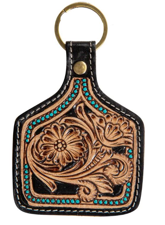 Myra Bag Country Road Hand-Tooled Key Fob S-8209