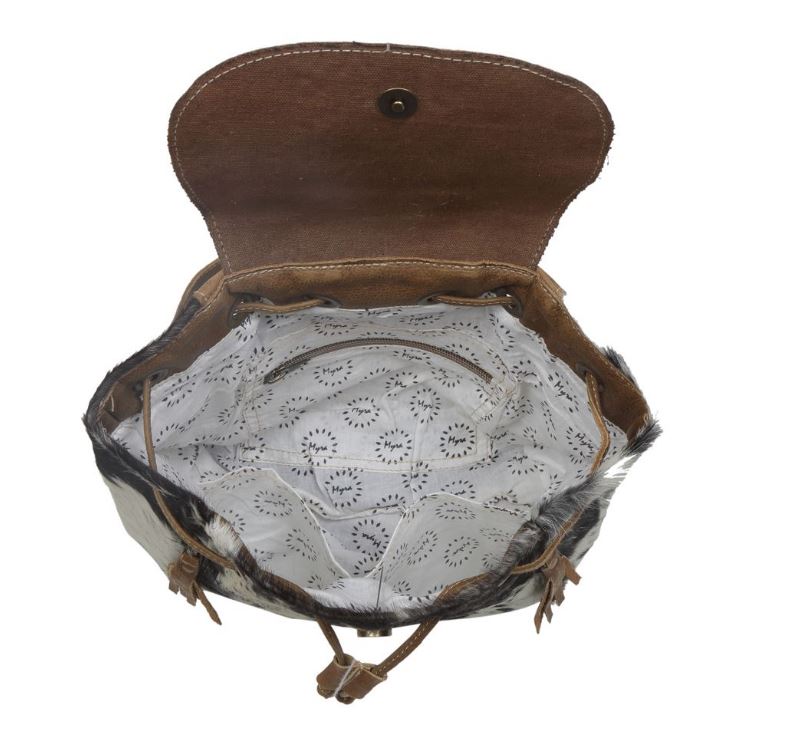 Myra Bag Cow Hair Tooled Leather Must Have Backpack S-2843