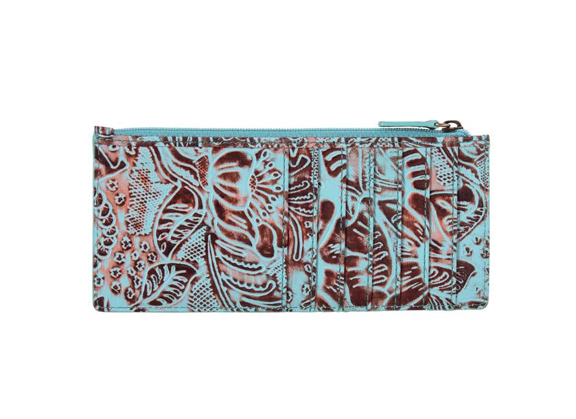 Myra Bag Delilah Creek Hand-Tooled Long Card Holder S-8493
