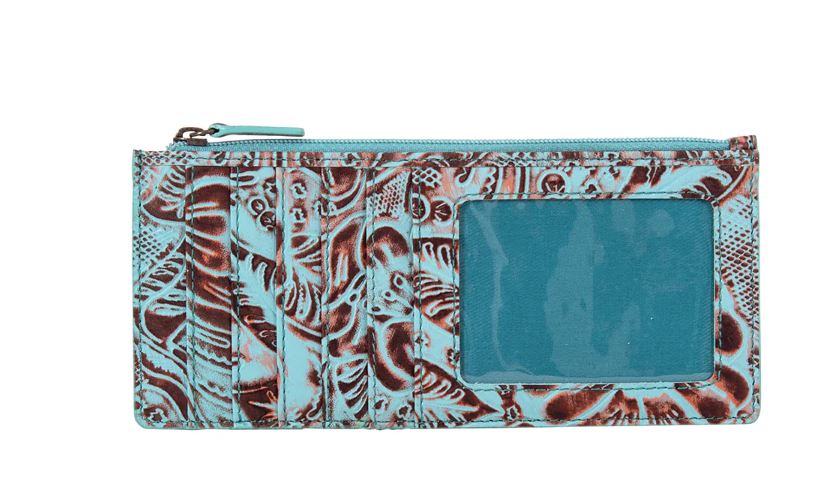Myra Bag Delilah Creek Hand-Tooled Long Card Holder S-8493