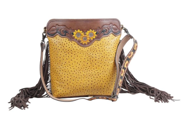 Myra Bag Drops of Sun Hand-Tooled Bag S-4766