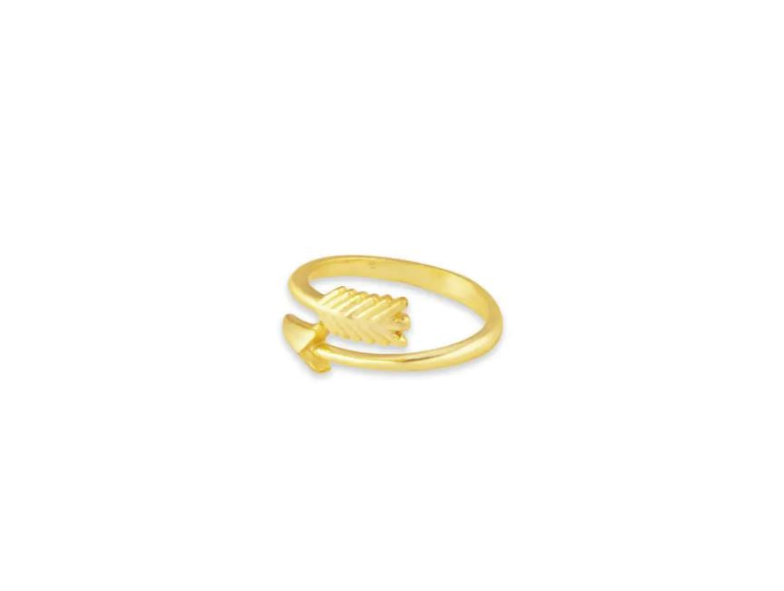 Myra Bag Eternal Looped Arrow Gold Tone Ring S-8331