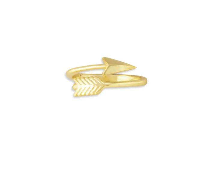 Myra Bag Eternal Looped Arrow Gold Tone Ring S-8331