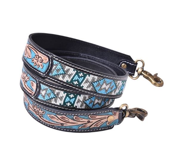 Myra Bag Fireside Glimmer Hand-Tooled Strap S-7574