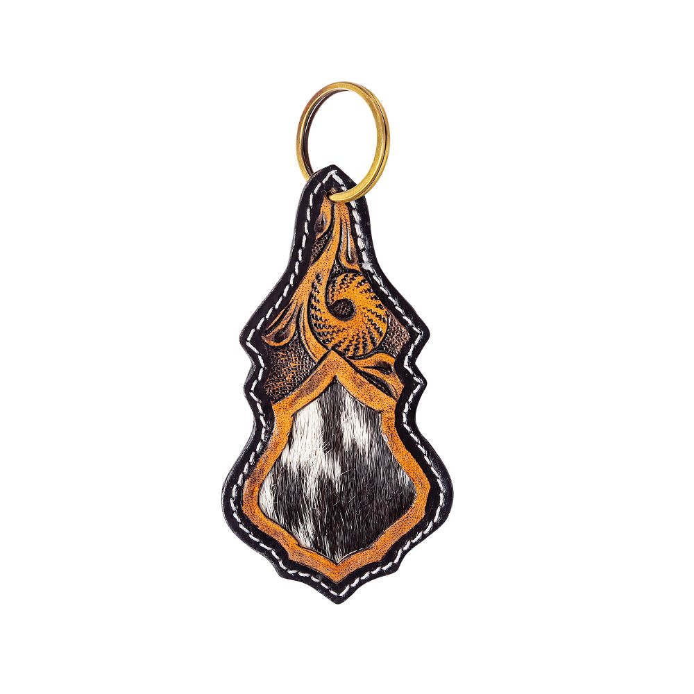 Myra Bag Glory Days Hand-tooled Key Fob S-9468
