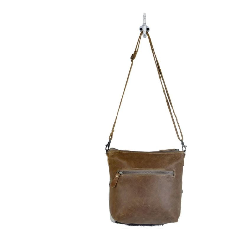 Myra Bag Hairon/Engraved Leather Crossbody Bag S-2877