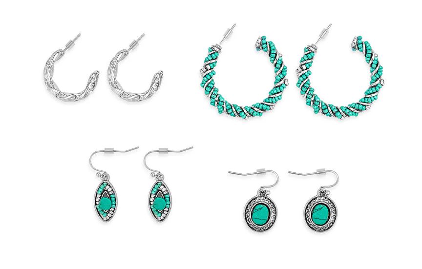 Myra Bag Jessica Fashion Set of Four Earrings S-11046