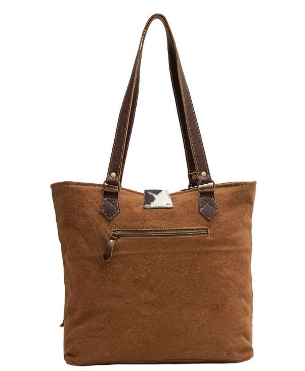 Myra Bag Lilac/Brown Multi Floral Hagrid Floral Cowhair Tote Bag S-6754