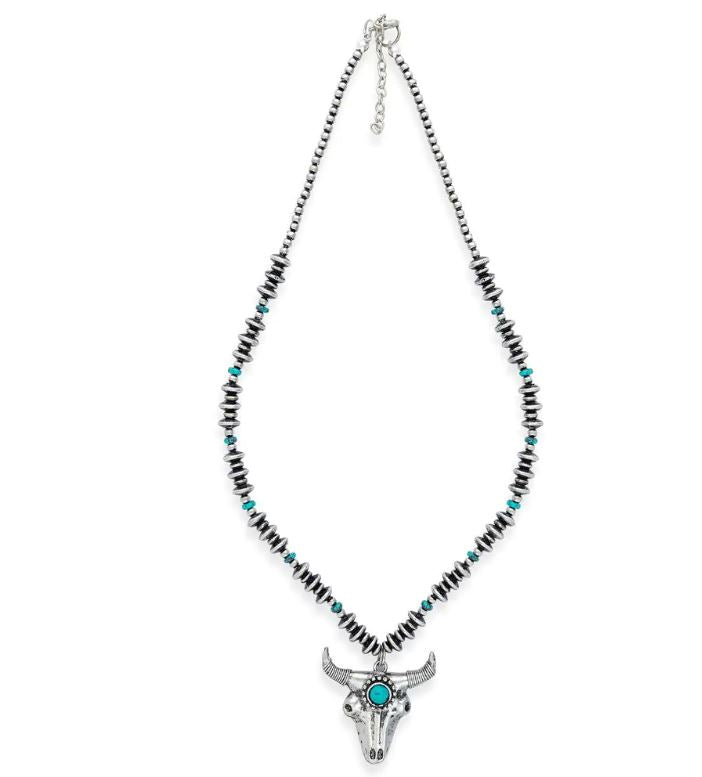 Myra Bag Majestic Prairie Steer Necklace S-10118