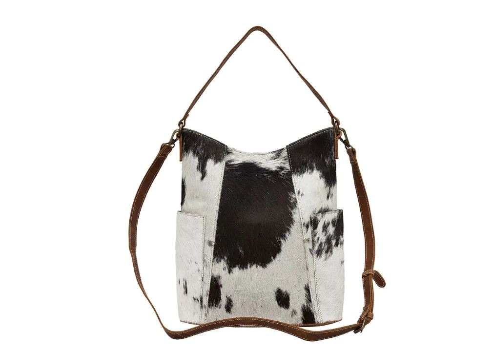 Myra Bag Monochrome Fiesta Leather & Hair On Bag S-5863