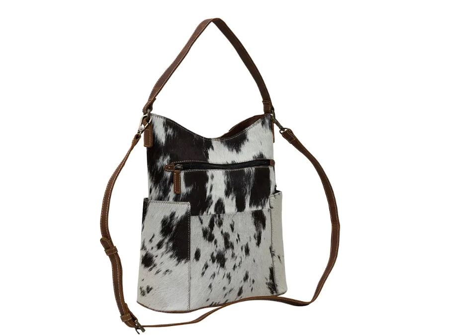 Myra Bag Monochrome Fiesta Leather & Hair On Bag S-5863