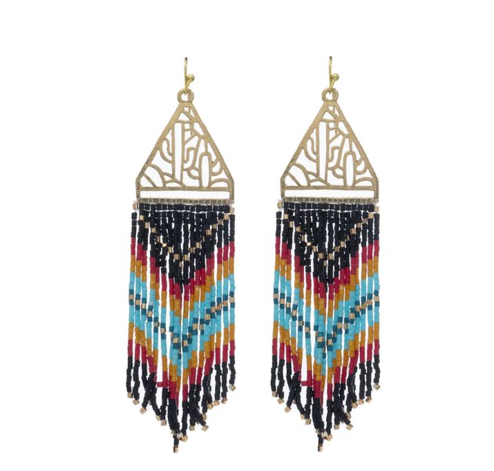 Myra Bag Open Vistas Earrings in Ebony S-10568