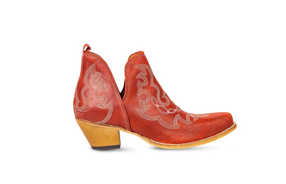 Myra Bag Red Maise Stitched Leather Women's Boots S-9690