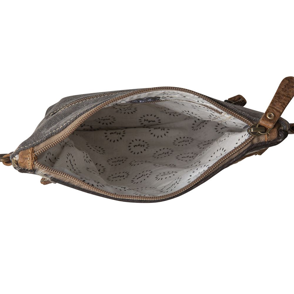 Myra Bag Roger Canvas And Cowhair Crossbody Bag S-6783