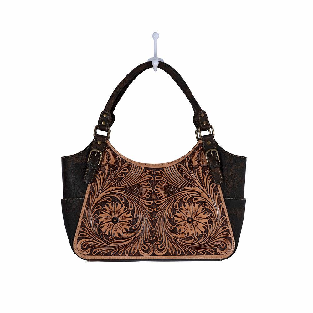 Myra Bag Rolling Plains Hand Tooled Bag S-8694