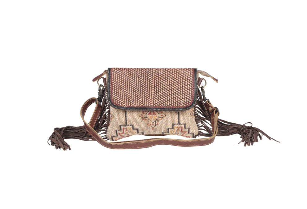 Myra Bag Sandy Roseweood Hand-Tooled Bag S-4380