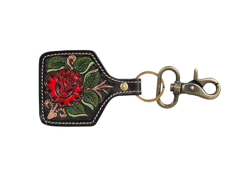 Myra Bag Santa Rosa Hand-Tooled Key Fob S-7541