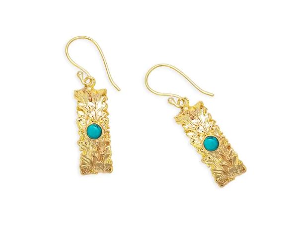 Myra Bag Shadow Woods Earrings in Gold S-10133