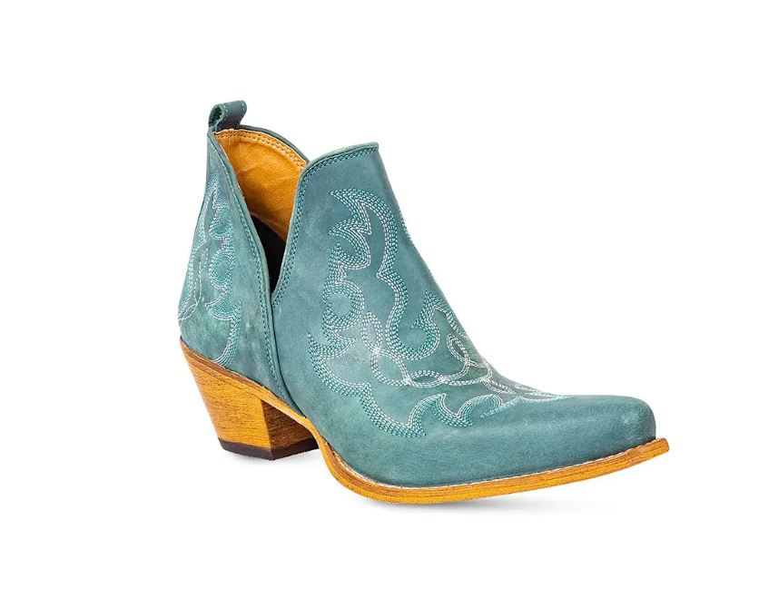 Myra Bag Turquoise Maisie Stitched Leather Women's Boots S-9691
