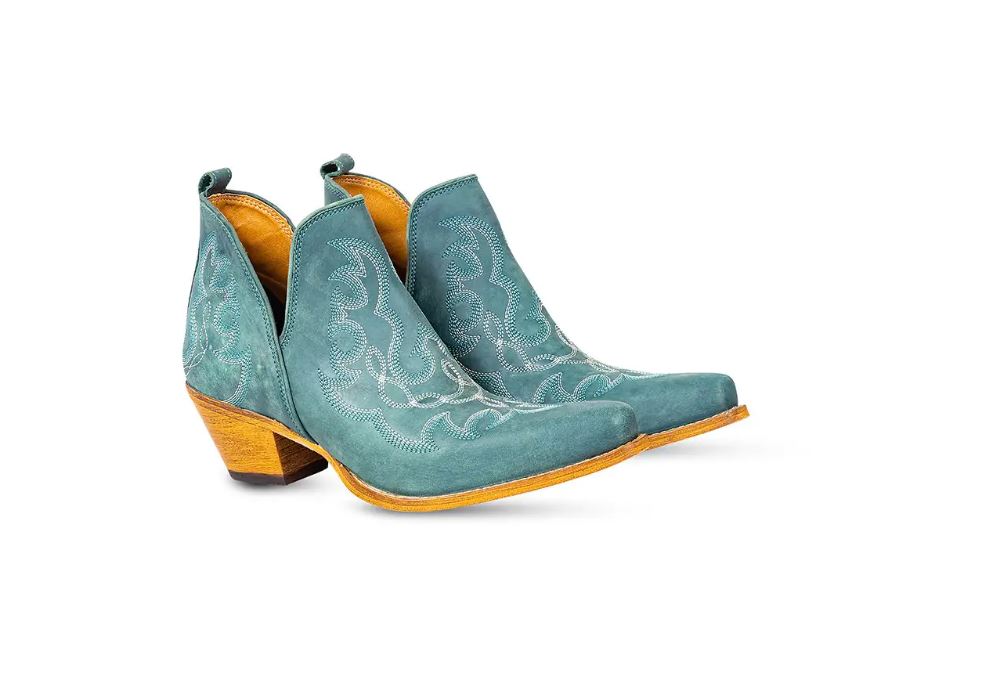 Myra Bag Turquoise Maisie Stitched Leather Women's Boots S-9691